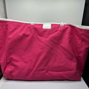 Tramontano pink canvas tote bag